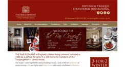 Desktop Screenshot of bar-convent.org.uk